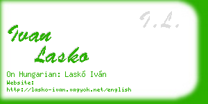 ivan lasko business card